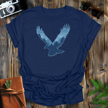 MyDesigns Physical Item S / Navy Eagle Flight T-Shirt