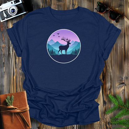 MyDesigns Physical Item S / Navy Night Buck T-Shirt