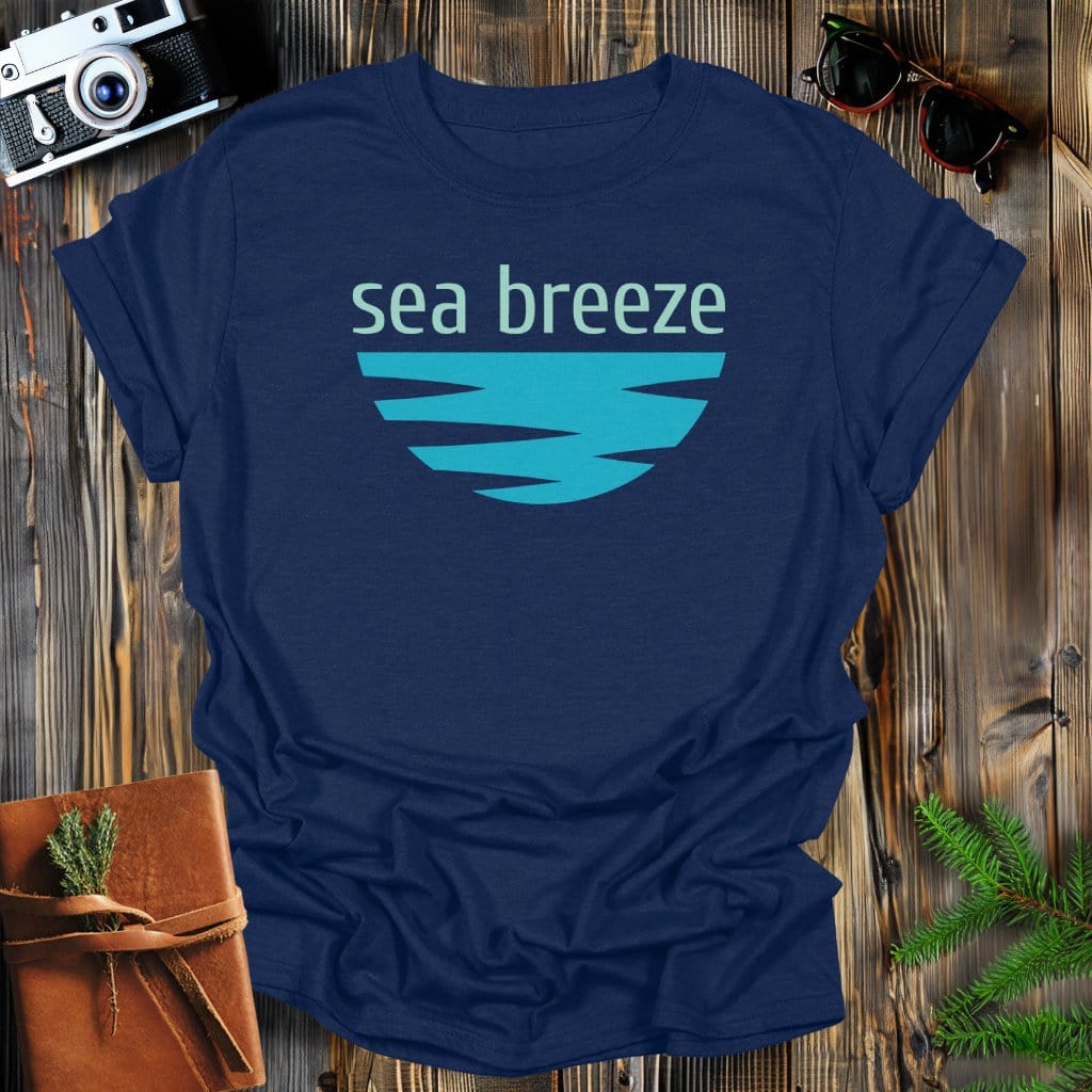 MyDesigns Physical Item S / Navy Sea Breeze T-Shirt