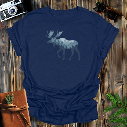 MyDesigns Physical Item S / Navy Serene Moose T-Shirt