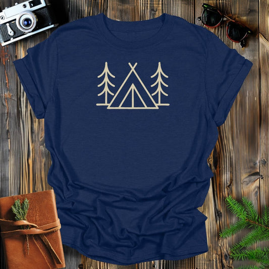 MyDesigns Physical Item S / Navy Simply Tenting T-Shirt