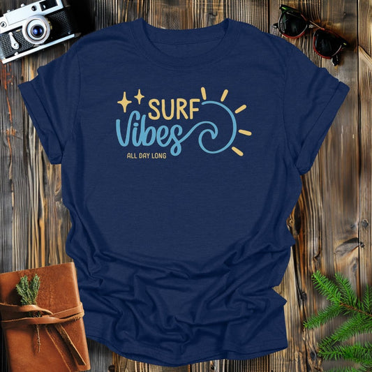 MyDesigns Physical Item S / Navy Surf Vibes T-Shirt