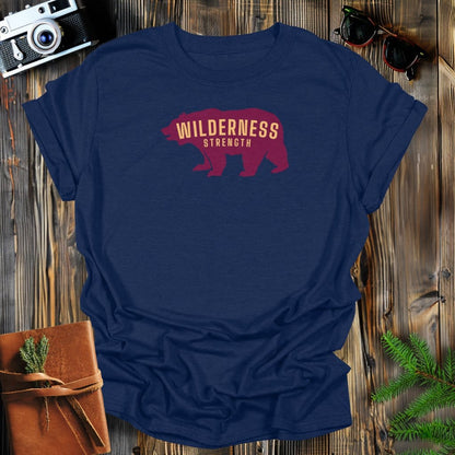 MyDesigns Physical Item S / Navy Wilderness Strength T-Shirt