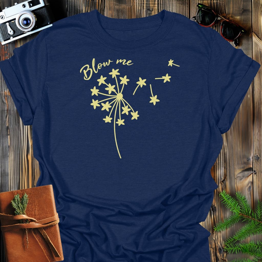 Wishful Wind T-Shirt In Navy / S Lightweight adventure tee for outdoor lovers Perfect for hiking camping or road trips Made from soft breathable cotton for all-day comfort Ideal for nature lovers and adventurers FAYO Threads outdoor apparel remember Fun Awaits You Outside