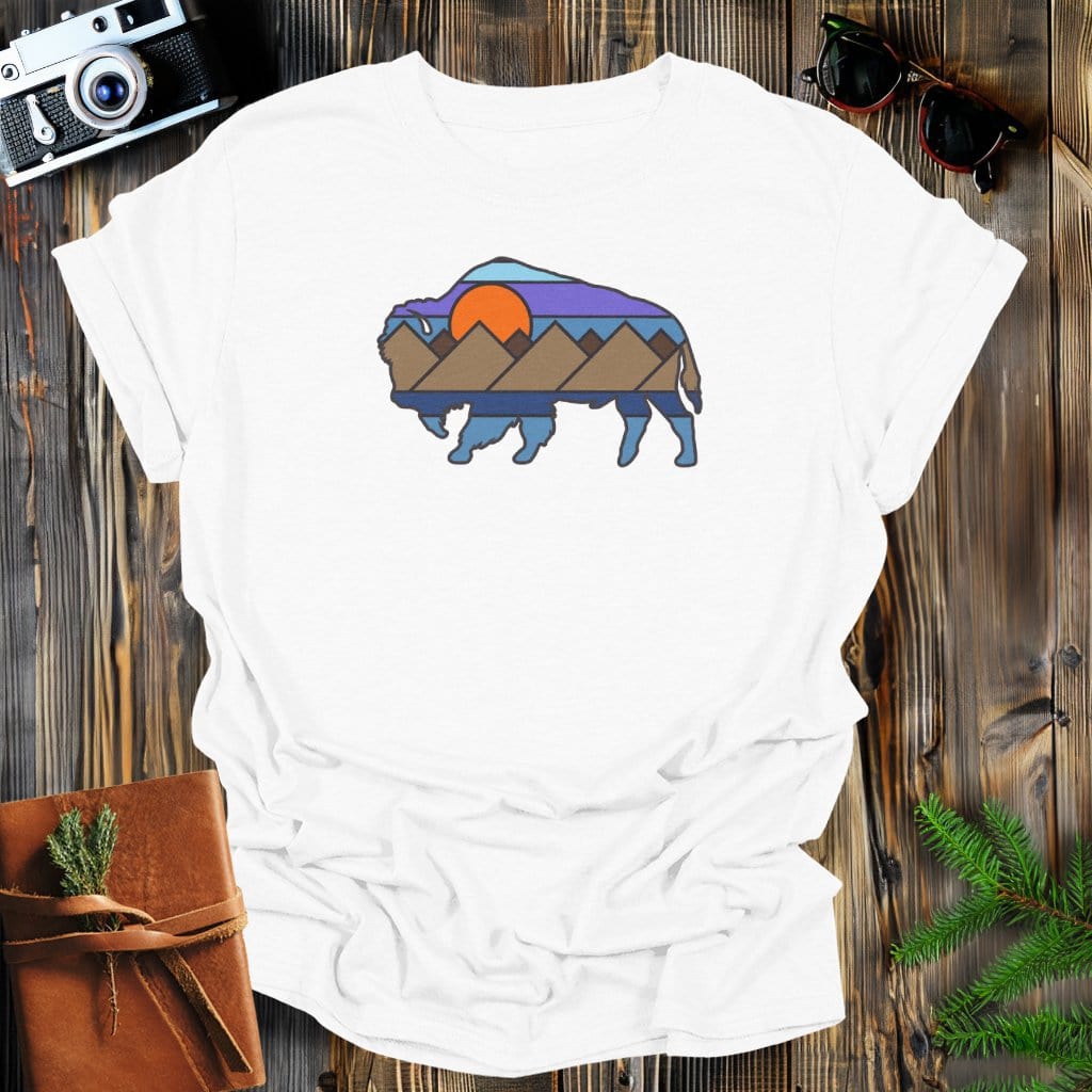 MyDesigns Physical Item S / White Buffalo Sunset T-Shirt