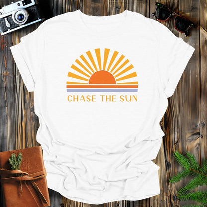 MyDesigns Physical Item S / White Chase The Sun T-Shirt