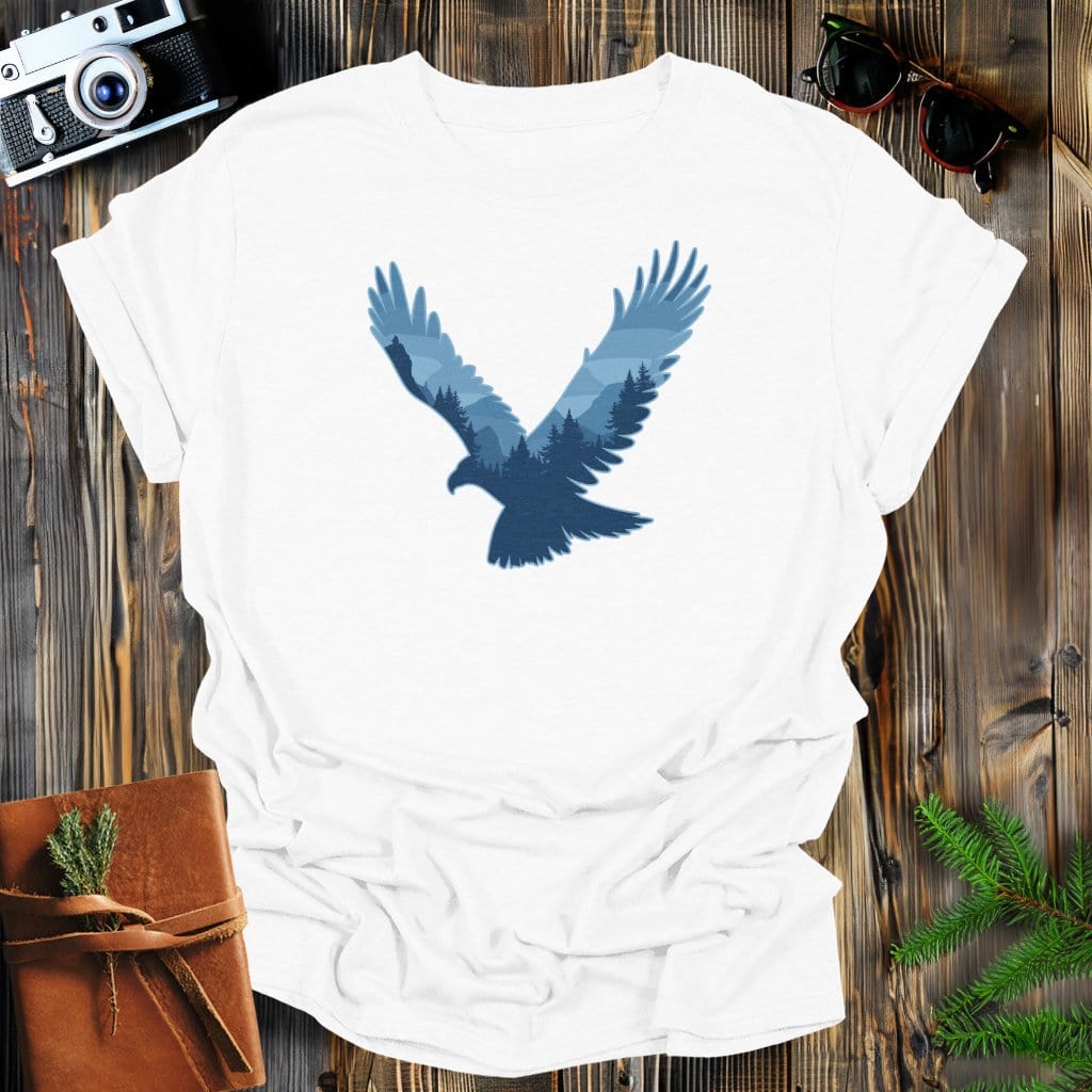 MyDesigns Physical Item S / White Eagle Flight T-Shirt