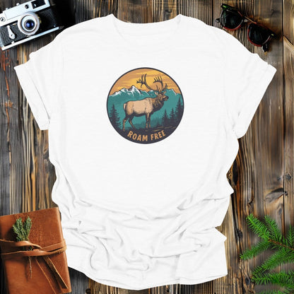 MyDesigns Physical Item S / White Elk Roam Free Long Sleeve T-Shirt