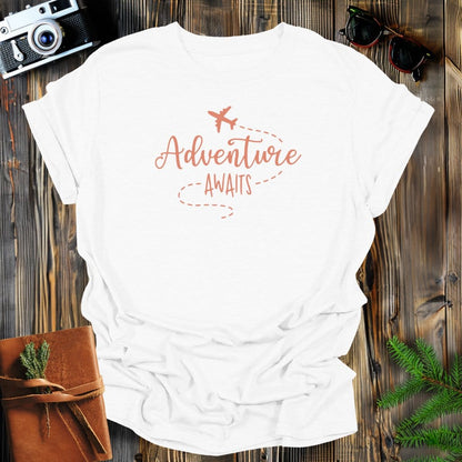 MyDesigns Physical Item S / White Fly Away Adventure Awaits T-Shirt