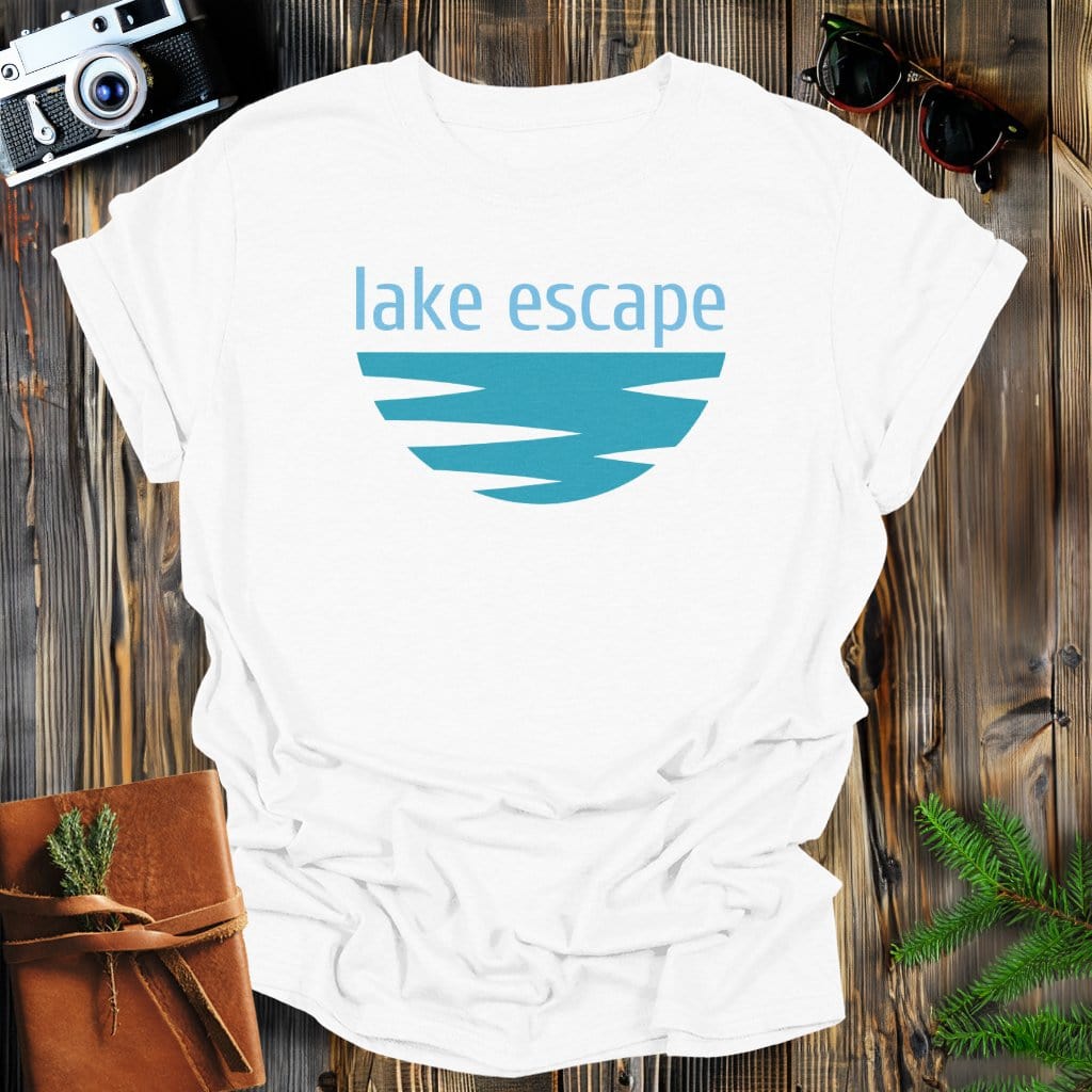 MyDesigns Physical Item S / White Lake Escape T-Shirt