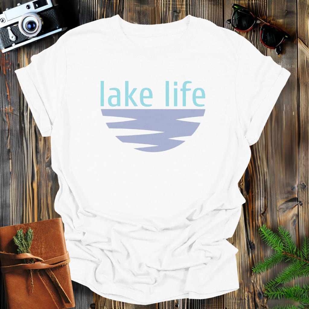 MyDesigns Physical Item S / White Lake Life T-Shirt