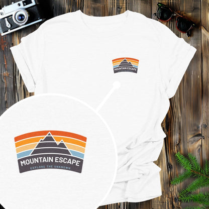 MyDesigns Physical Item S / White Mountain Escape Pocket T-Shirt