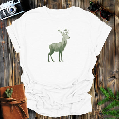 MyDesigns Physical Item S / White Serene Buck T-Shirt