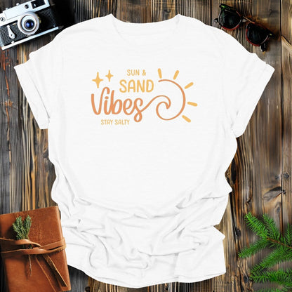 MyDesigns Physical Item S / White Sun & Sand Vibes T-Shirt