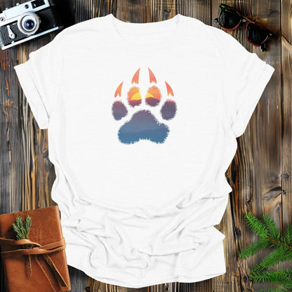 MyDesigns Physical Item S / White Sunset Paw T-Shirt