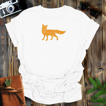 MyDesigns Physical Item S / White Vintage Fox T-Shirt