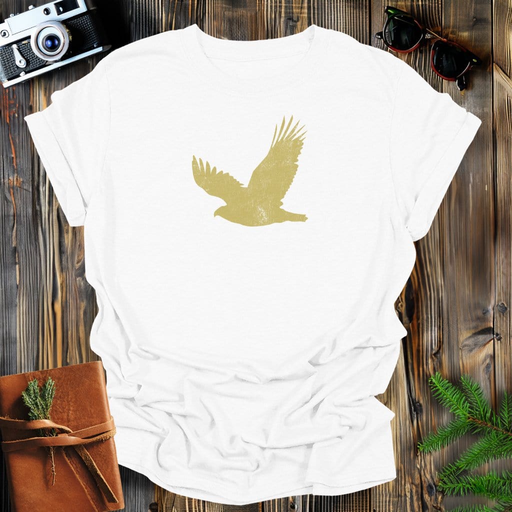 MyDesigns Physical Item S / White Vintage Hawk T-Shirt