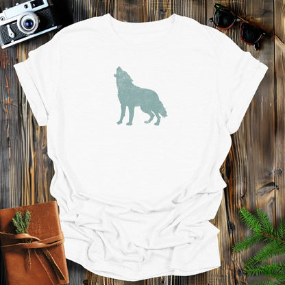 MyDesigns Physical Item S / White Vintage Wolf T-Shirt