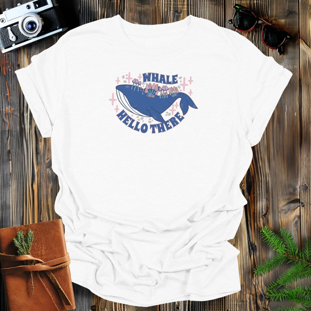 MyDesigns Physical Item S / White Whale Helllo There Long Sleeve T-Shirt