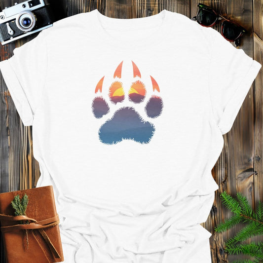Wild Tracks T-Shirt In White / S Lightweight adventure tee for outdoor lovers Perfect for hiking camping or road trips Made from soft breathable cotton for all-day comfort Ideal for nature lovers and adventurers FAYO Threads outdoor apparel remember Fun Awaits You Outside