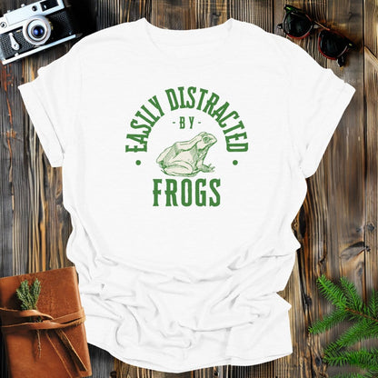 MyDesigns Physical Item White / S Easily Distracted By Frogs T-Shirt