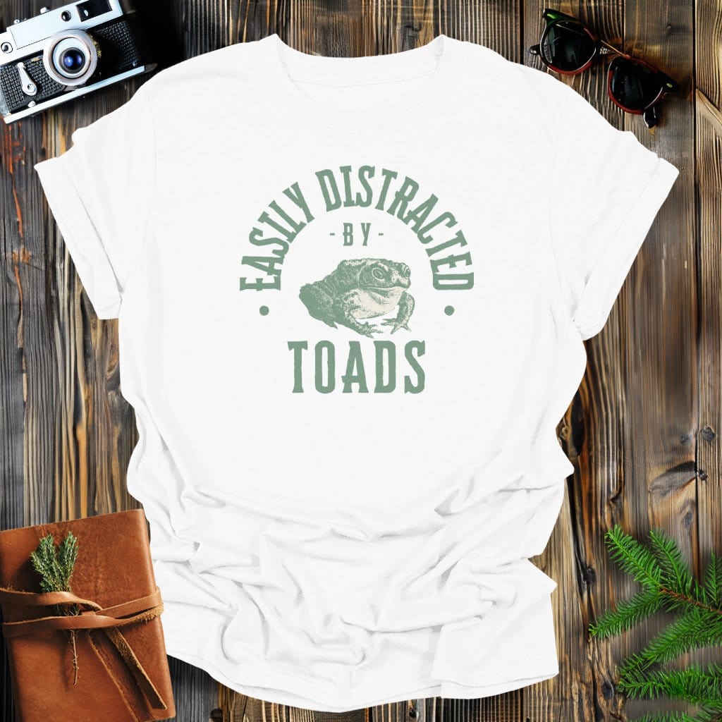 MyDesigns Physical Item White / S Easily Distracted By Toads T-Shirt