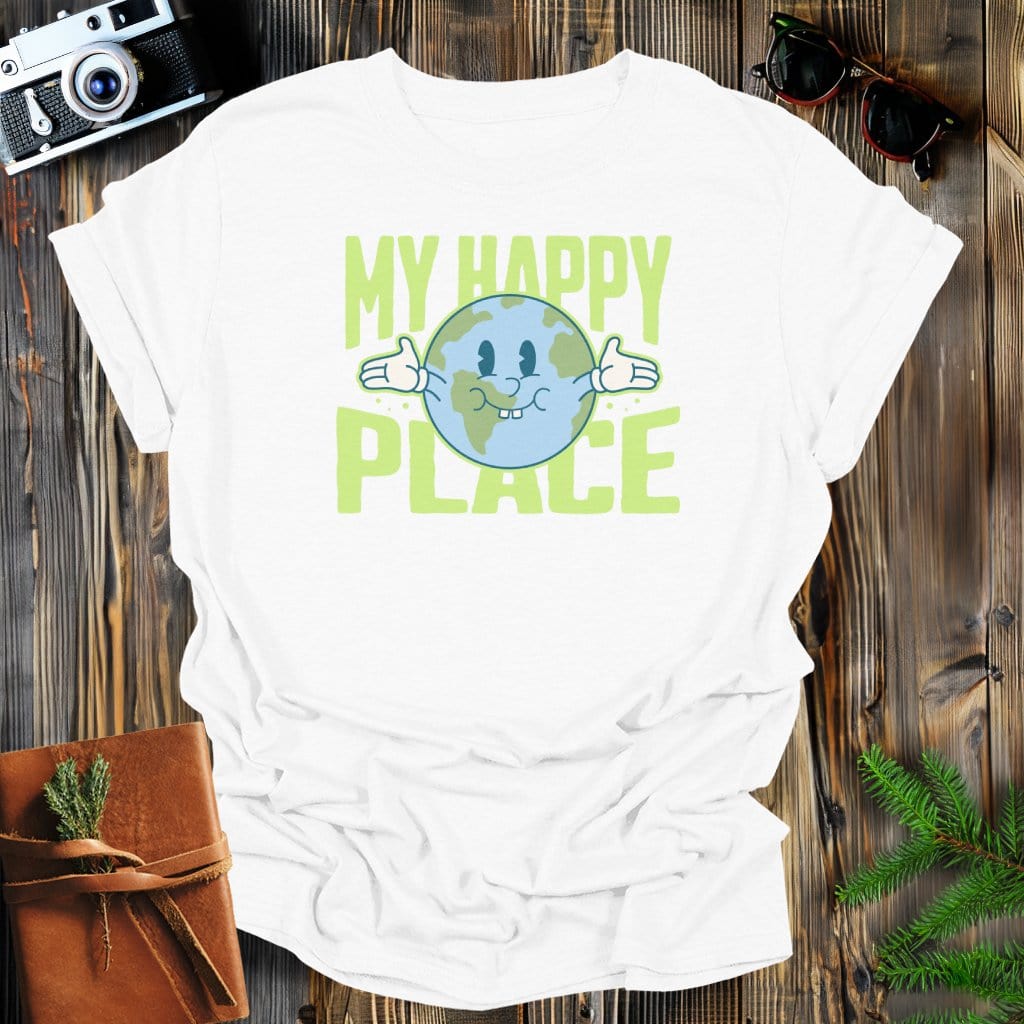 MyDesigns Physical Item White / S My Happy Place, Earth Hugging T-Shirt