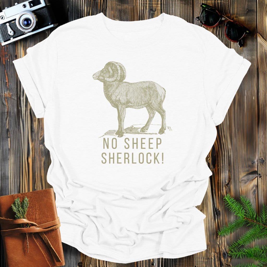 MyDesigns Physical Item White / S No Sheep Sherlock T-Shirt