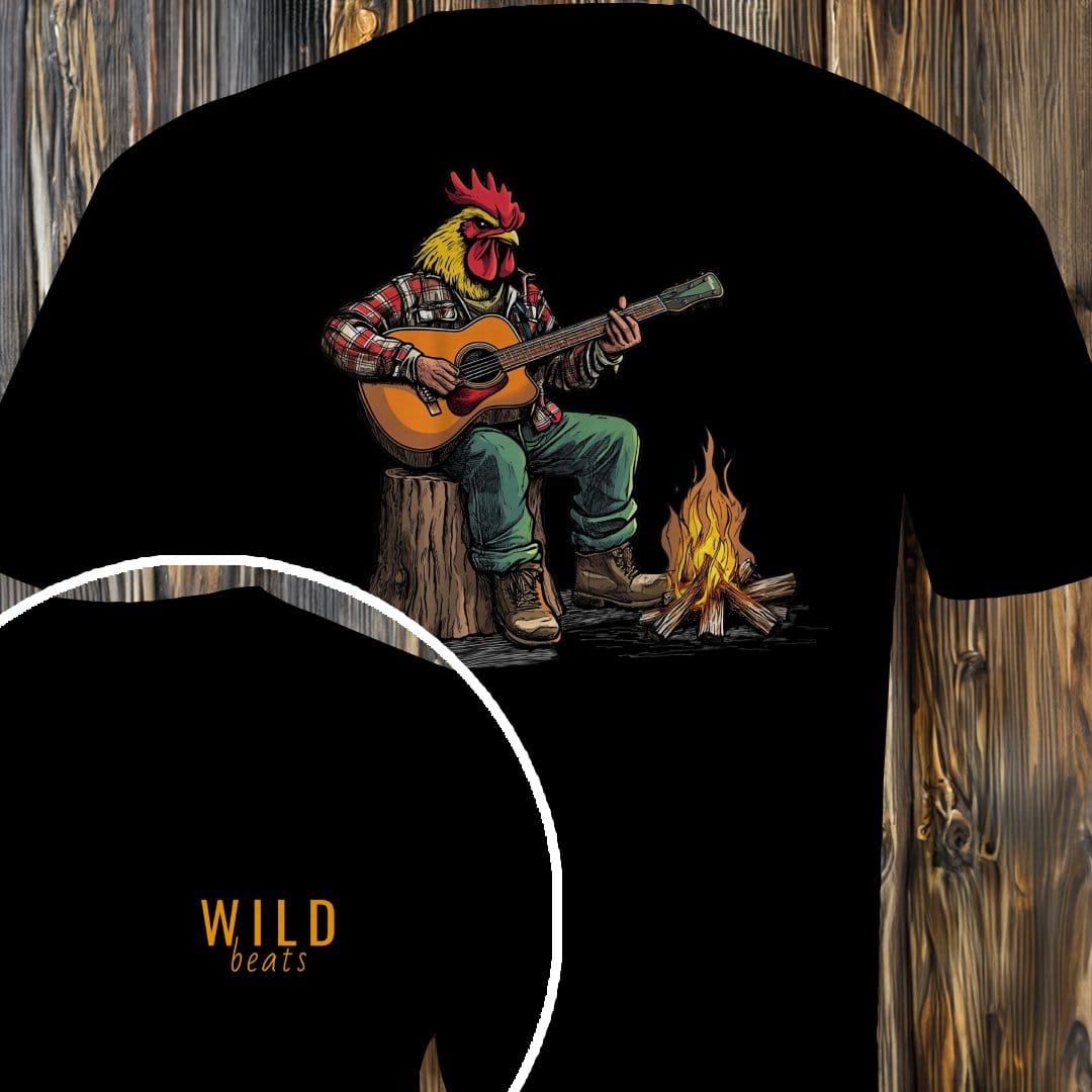 MyDesigns T-Shirt Black / S Chicken Campfire Jam T-Shirt