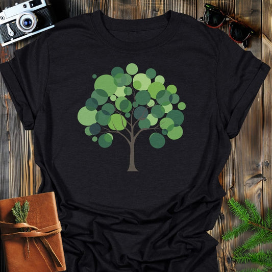 Forest Glow T-Shirt In Black / S Lightweight adventure tee for outdoor lovers Perfect for hiking camping or road trips Made from soft breathable cotton for all-day comfort Ideal for nature lovers and adventurers FAYO Threads outdoor apparel remember Fun Awaits You Outside