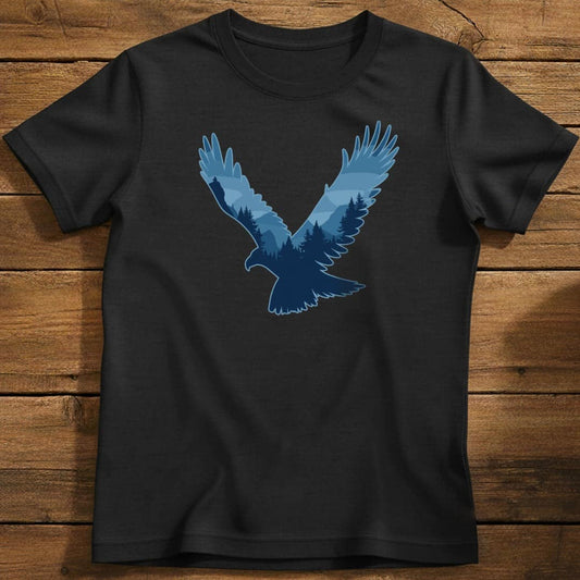 Wild Soar T-Shirt In Black / S Lightweight adventure tee for outdoor lovers Perfect for hiking camping or road trips Made from soft breathable cotton for all-day comfort Ideal for nature lovers and adventurers FAYO Threads outdoor apparel remember Fun Awaits You Outside
