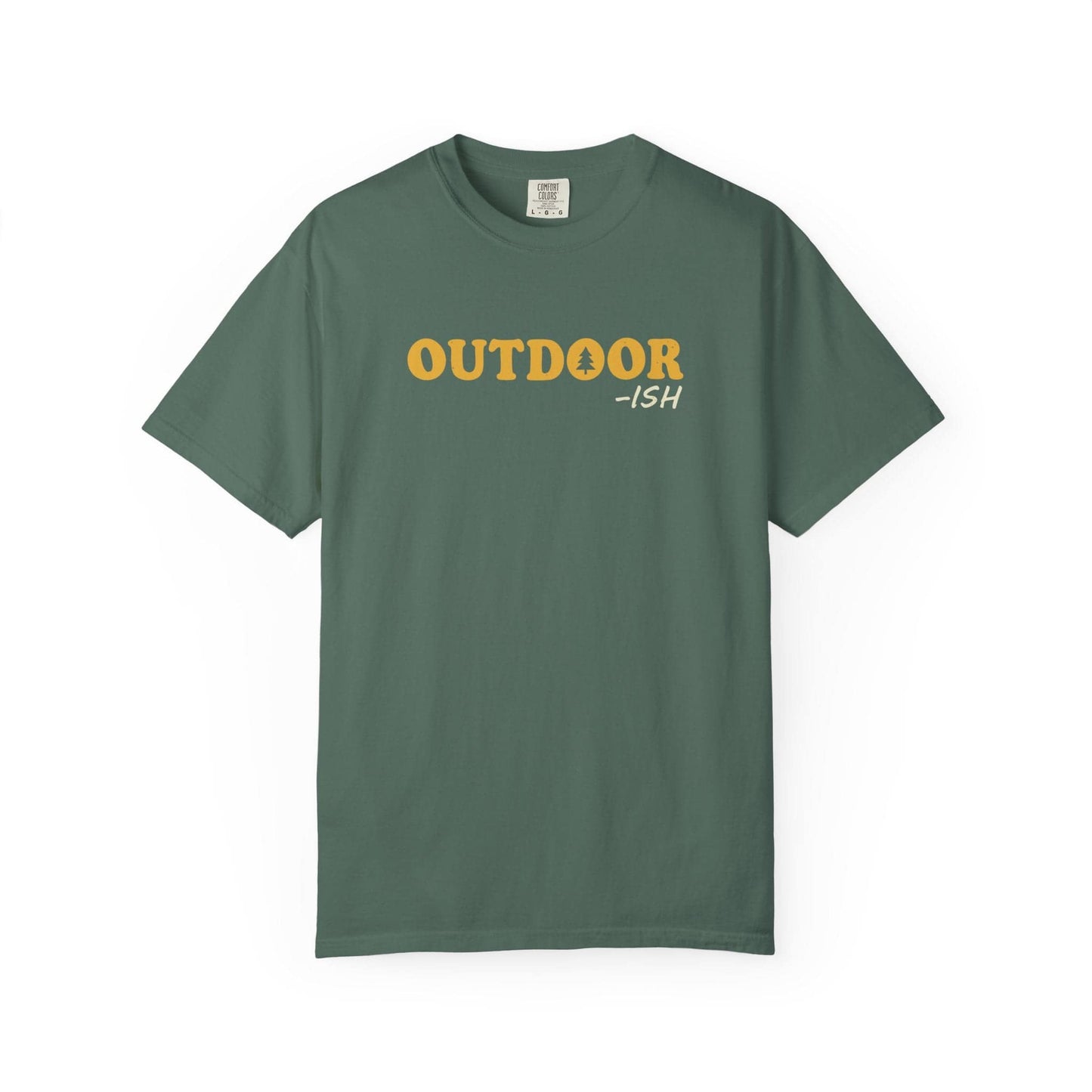 Evergreen Outdoor-ish T-Shirt In Blue Spruce / S Lightweight adventure tee for outdoor lovers Perfect for hiking camping or road trips Made from soft breathable cotton for all-day comfort Ideal for nature lovers and adventurers FAYO Threads outdoor apparel remember Fun Awaits You Outside