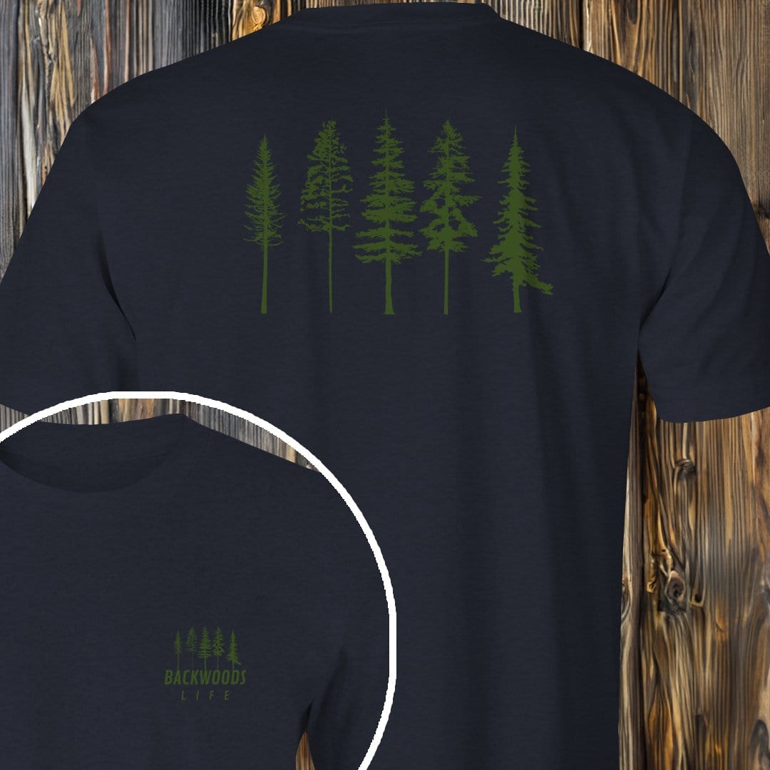 MyDesigns T-Shirt Dark Heather / S Backwoods Life T-Shirt