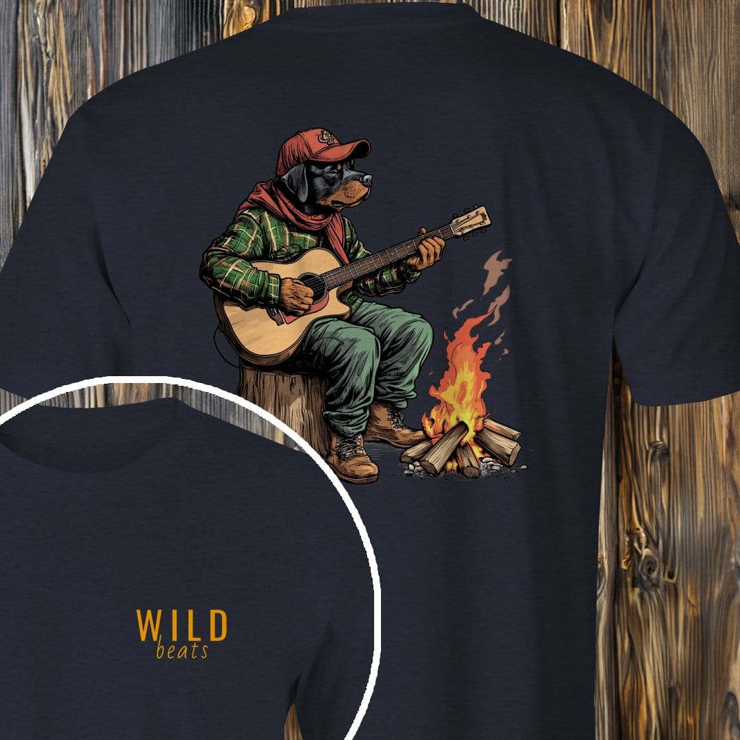 MyDesigns T-Shirt Dark Heather / S Rottweiler Campfire Jam T-Shirt