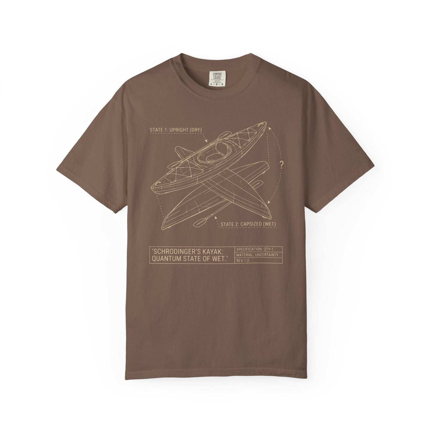 Capsized T-Shirt In Espresso / S Lightweight adventure tee for outdoor lovers Perfect for hiking camping or road trips Made from soft breathable cotton for all-day comfort Ideal for nature lovers and adventurers FAYO Threads outdoor apparel remember Fun Awaits You Outside