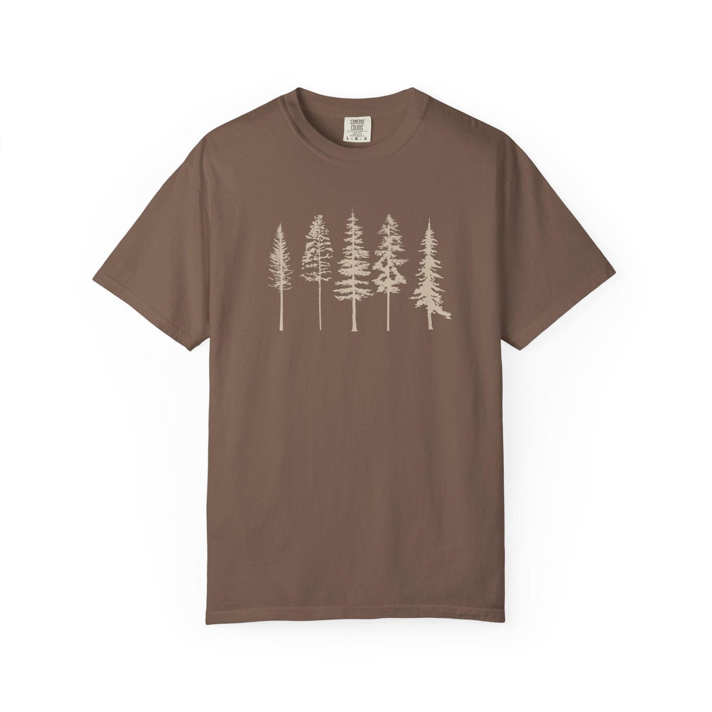 Forest Line T-Shirt In Espresso / S Lightweight adventure tee for outdoor lovers Perfect for hiking camping or road trips Made from soft breathable cotton for all-day comfort Ideal for nature lovers and adventurers FAYO Threads outdoor apparel remember Fun Awaits You Outside