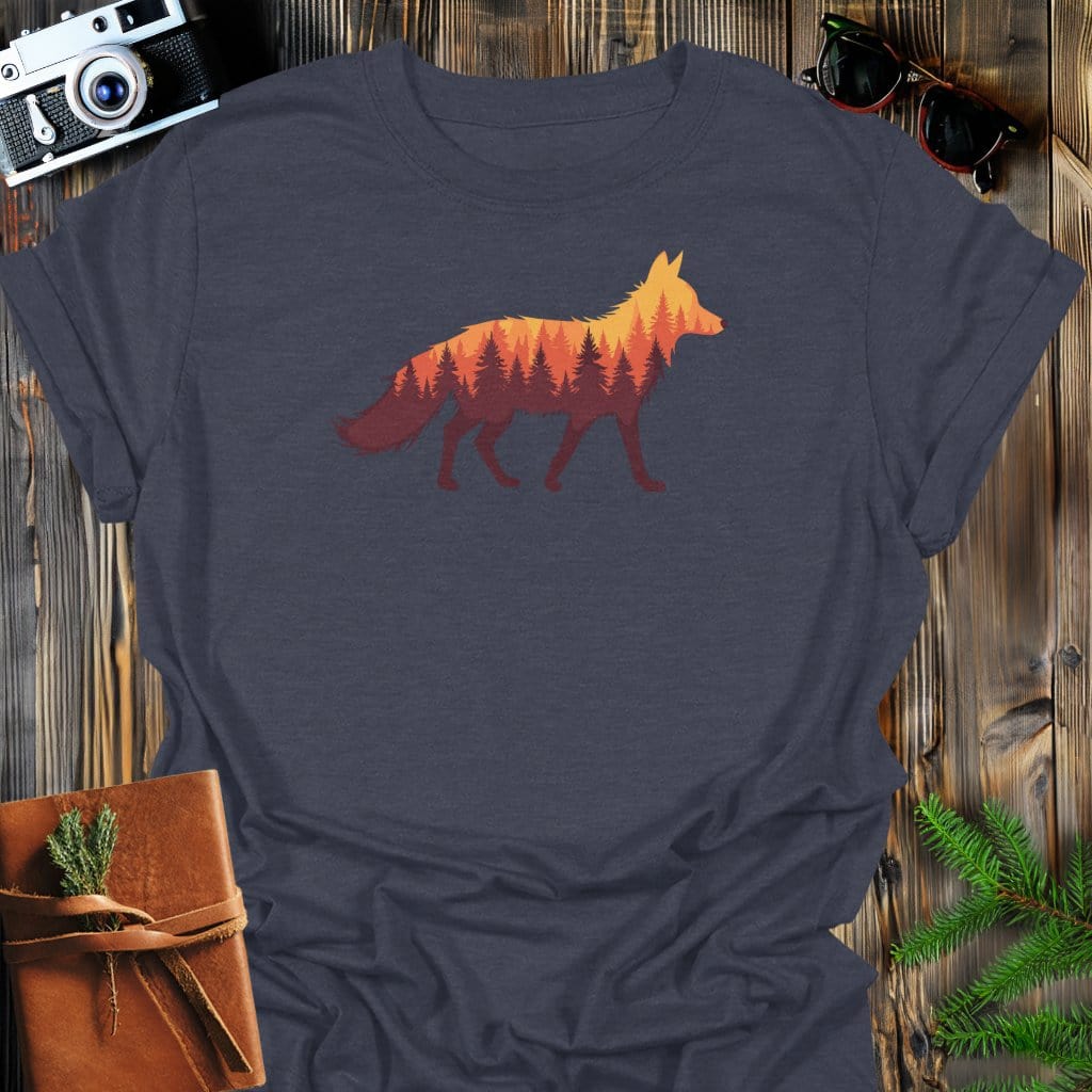 Forest Fox T-Shirt In Lightweight adventure tee for outdoor lovers Perfect for hiking camping or road trips Made from soft breathable cotton for all-day comfort Ideal for nature lovers and adventurers FAYO Threads outdoor apparel remember Fun Awaits You Outside