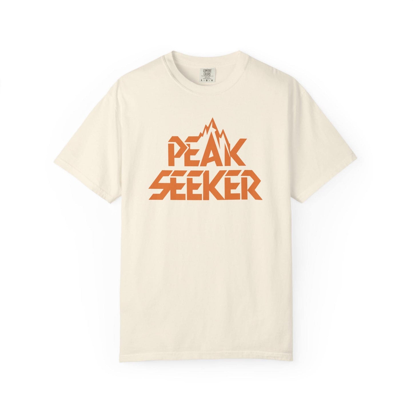 Peak Seeker T-Shirt In Ivory / S Lightweight adventure tee for outdoor lovers Perfect for hiking camping or road trips Made from soft breathable cotton for all-day comfort Ideal for nature lovers and adventurers FAYO Threads outdoor apparel remember Fun Awaits You Outside
