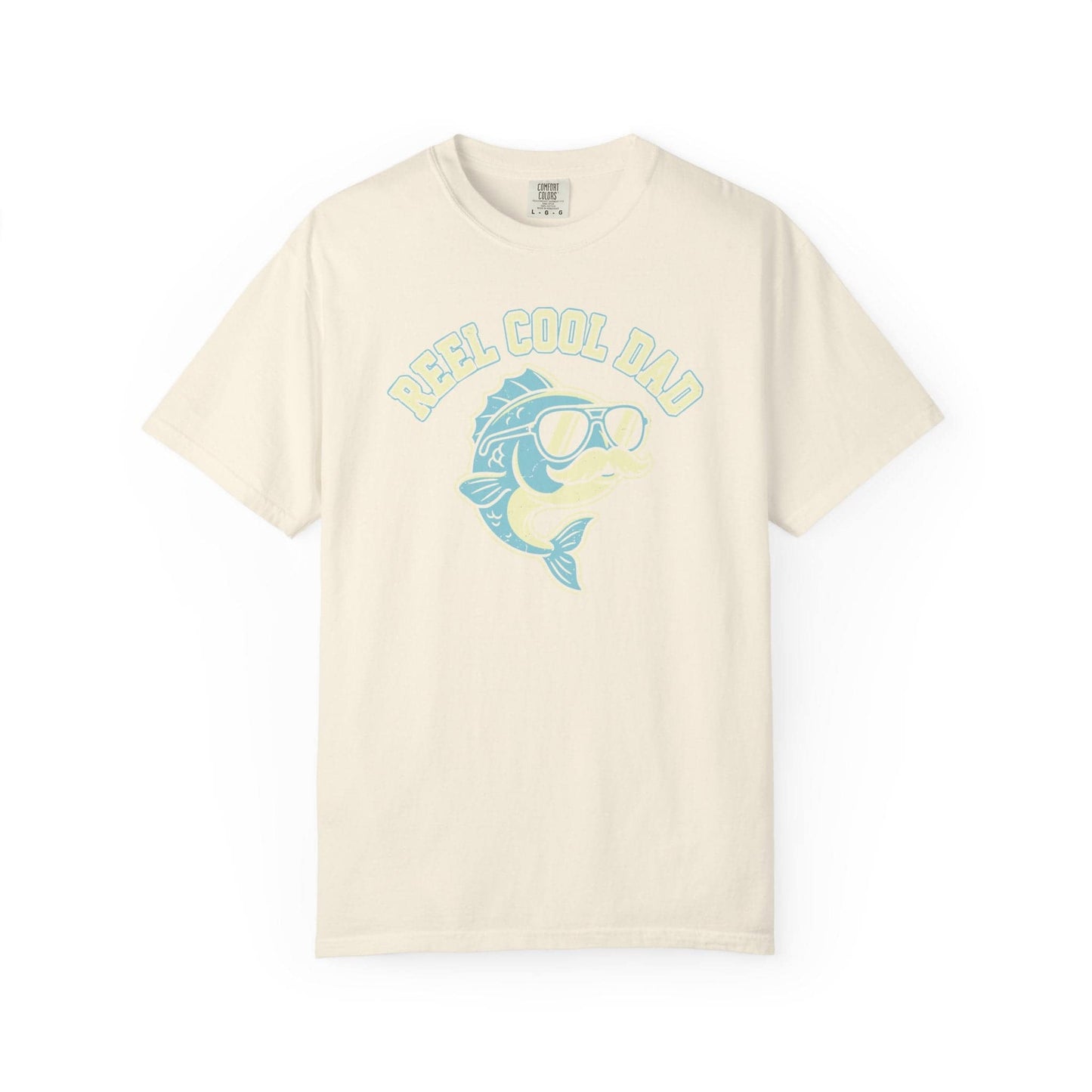 Reel Cool Dad T-Shirt In Ivory / S Lightweight adventure tee for outdoor lovers Perfect for hiking camping or road trips Made from soft breathable cotton for all-day comfort Ideal for nature lovers and adventurers FAYO Threads outdoor apparel remember Fun Awaits You Outside