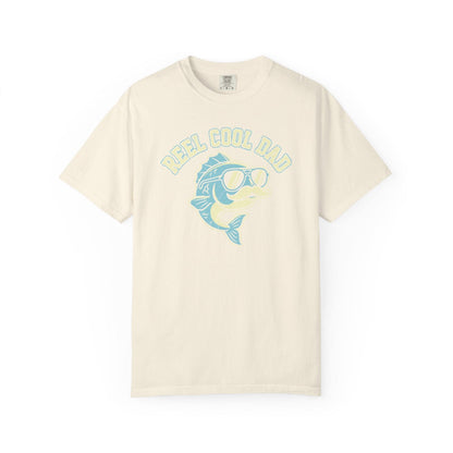 Reel Cool Dad T-Shirt In Ivory / S Lightweight adventure tee for outdoor lovers Perfect for hiking camping or road trips Made from soft breathable cotton for all-day comfort Ideal for nature lovers and adventurers FAYO Threads outdoor apparel remember Fun Awaits You Outside
