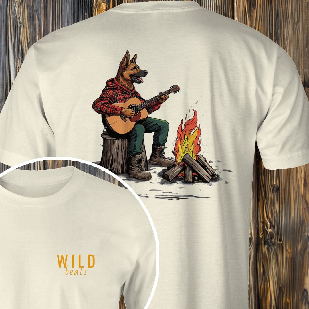 MyDesigns T-Shirt Natural / S German Shepherd Campfire Jam T-Shirt