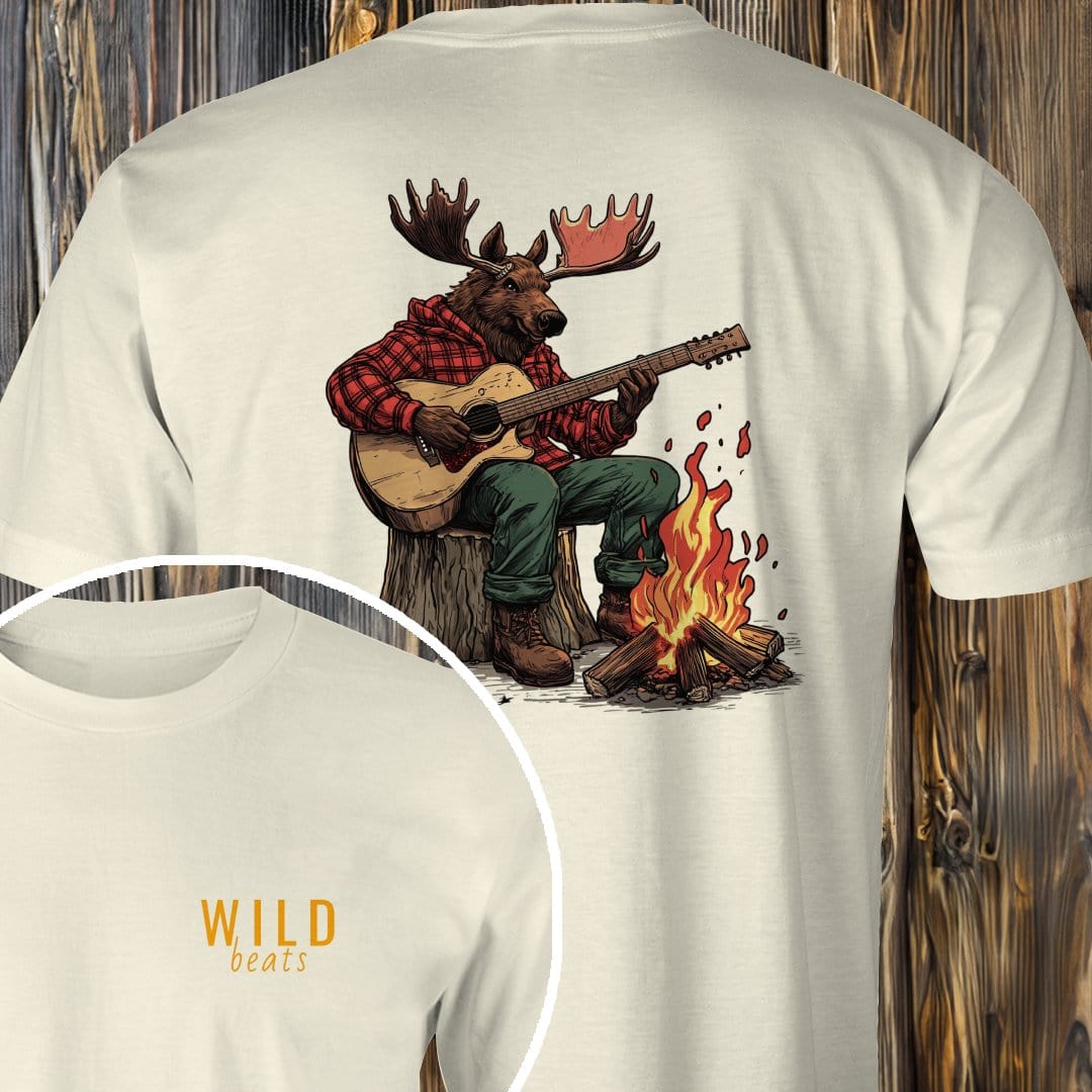 MyDesigns T-Shirt Natural / S Moose Campfire Jam T-Shirt