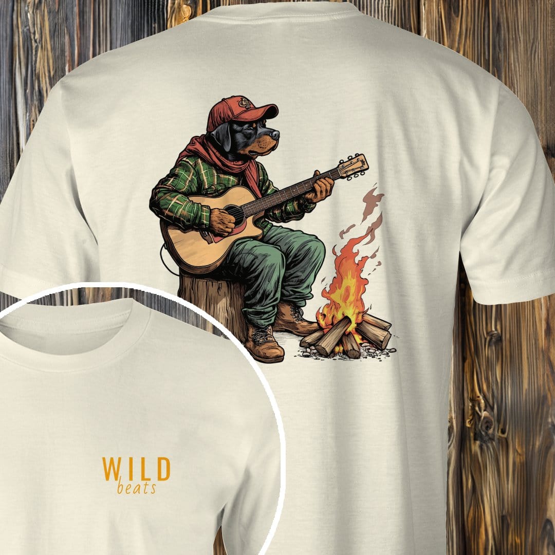 MyDesigns T-Shirt Natural / S Rottweiler Campfire Jam T-Shirt