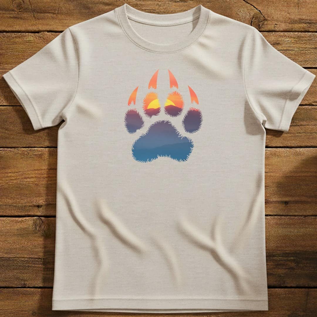 Wild Tracks T-Shirt In Natural / S Lightweight adventure tee for outdoor lovers Perfect for hiking camping or road trips Made from soft breathable cotton for all-day comfort Ideal for nature lovers and adventurers FAYO Threads outdoor apparel remember Fun Awaits You Outside