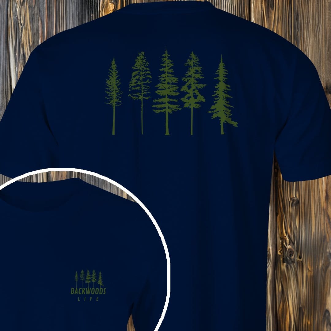 MyDesigns T-Shirt Navy / S Backwoods Life T-Shirt