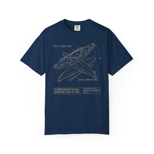 Capsized T-Shirt In Navy / S Lightweight adventure tee for outdoor lovers Perfect for hiking camping or road trips Made from soft breathable cotton for all-day comfort Ideal for nature lovers and adventurers FAYO Threads outdoor apparel remember Fun Awaits You Outside