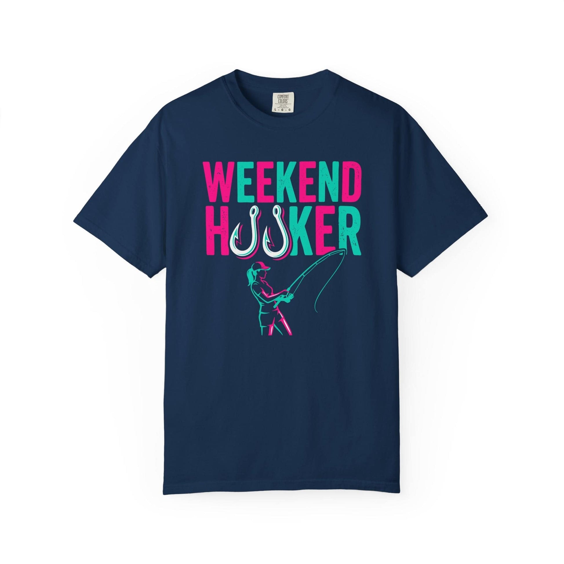 Weekend Hooker T-Shirt In Navy / S Lightweight adventure tee for outdoor lovers Perfect for hiking camping or road trips Made from soft breathable cotton for all-day comfort Ideal for nature lovers and adventurers FAYO Threads outdoor apparel remember Fun Awaits You Outside