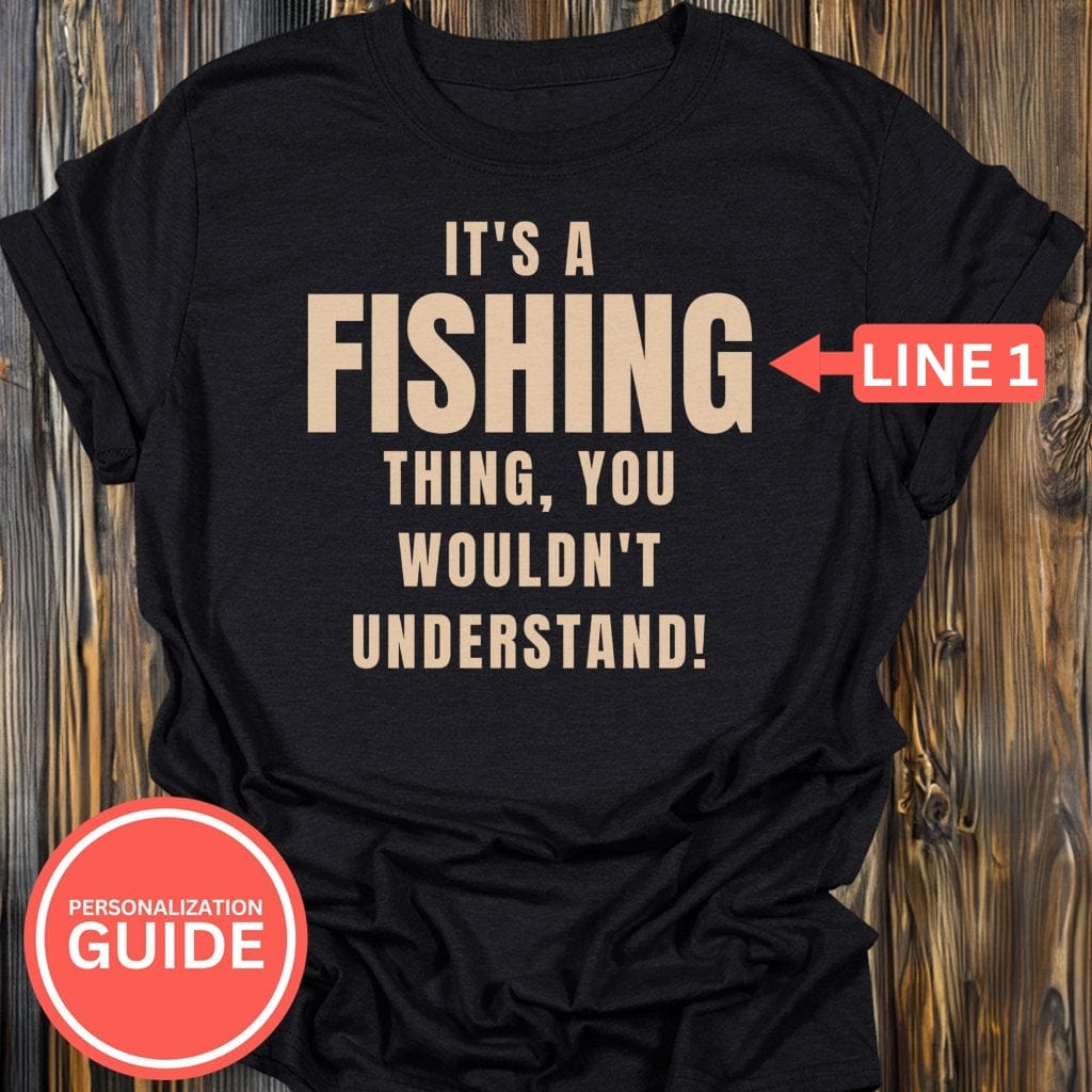 Personalized Fishing Life T-Shirt In Lightweight adventure tee for outdoor lovers Perfect for hiking camping or road trips Made from soft breathable cotton for all-day comfort Ideal for nature lovers and adventurers FAYO Threads outdoor apparel remember Fun Awaits You Outside