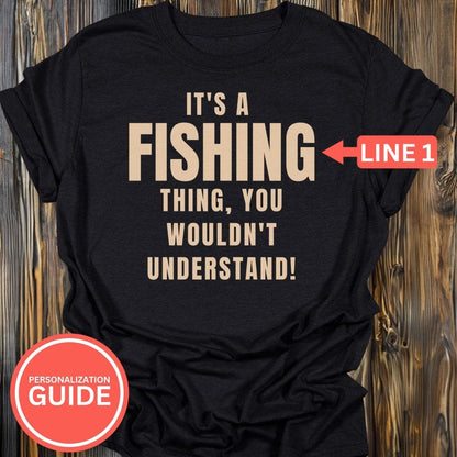Personalized Fishing Life T-Shirt In Lightweight adventure tee for outdoor lovers Perfect for hiking camping or road trips Made from soft breathable cotton for all-day comfort Ideal for nature lovers and adventurers FAYO Threads outdoor apparel remember Fun Awaits You Outside