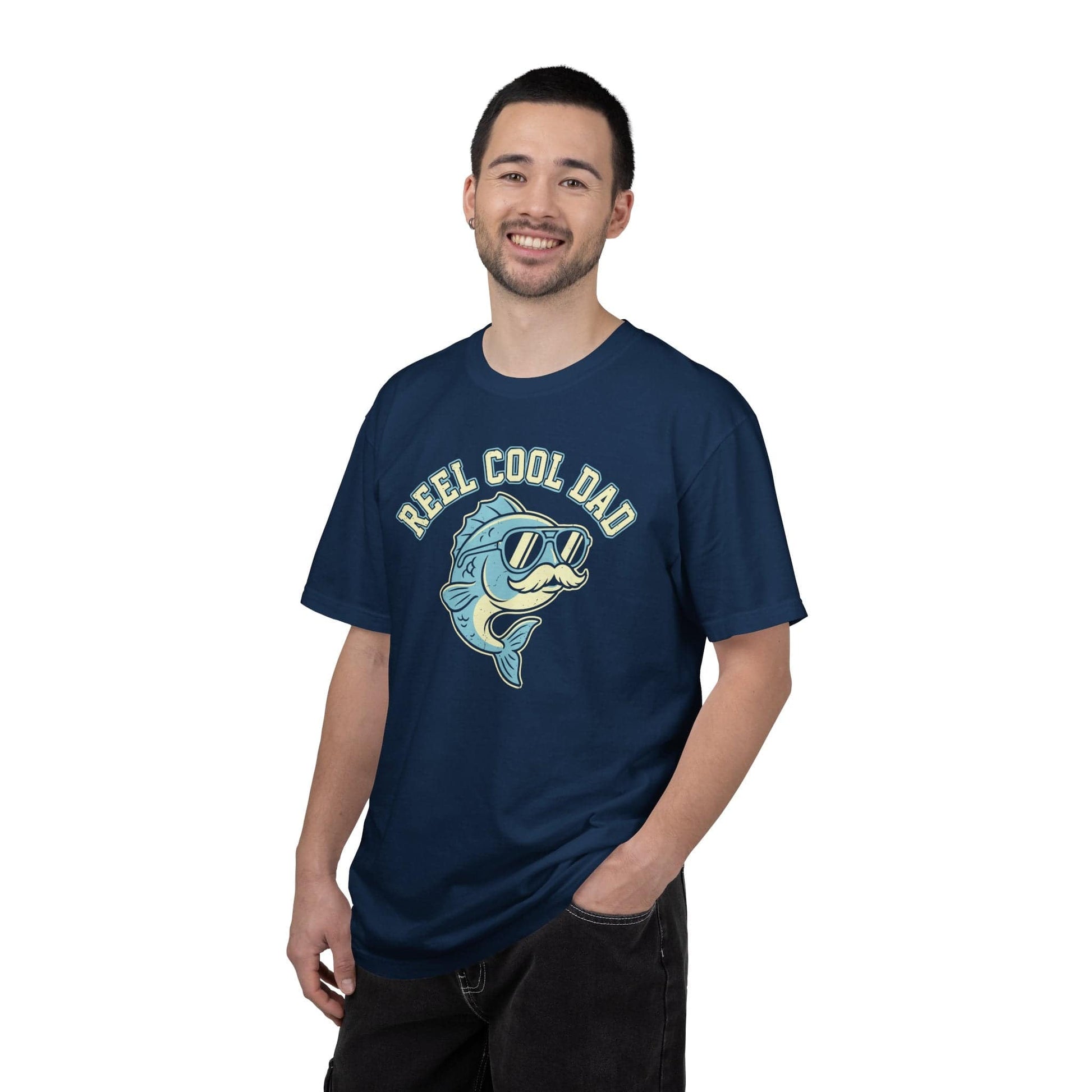 Reel Cool Dad T-Shirt In Lightweight adventure tee for outdoor lovers Perfect for hiking camping or road trips Made from soft breathable cotton for all-day comfort Ideal for nature lovers and adventurers FAYO Threads outdoor apparel remember Fun Awaits You Outside